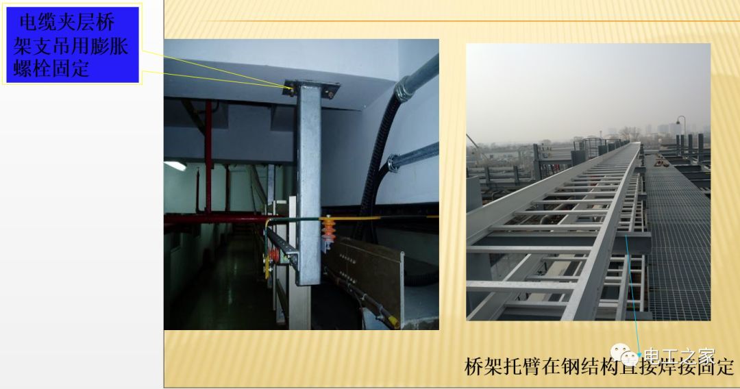 一條完成開關(guān)柜安裝，電纜橋架施工，電纜敷設(shè)及布線施工，照明配電箱施工