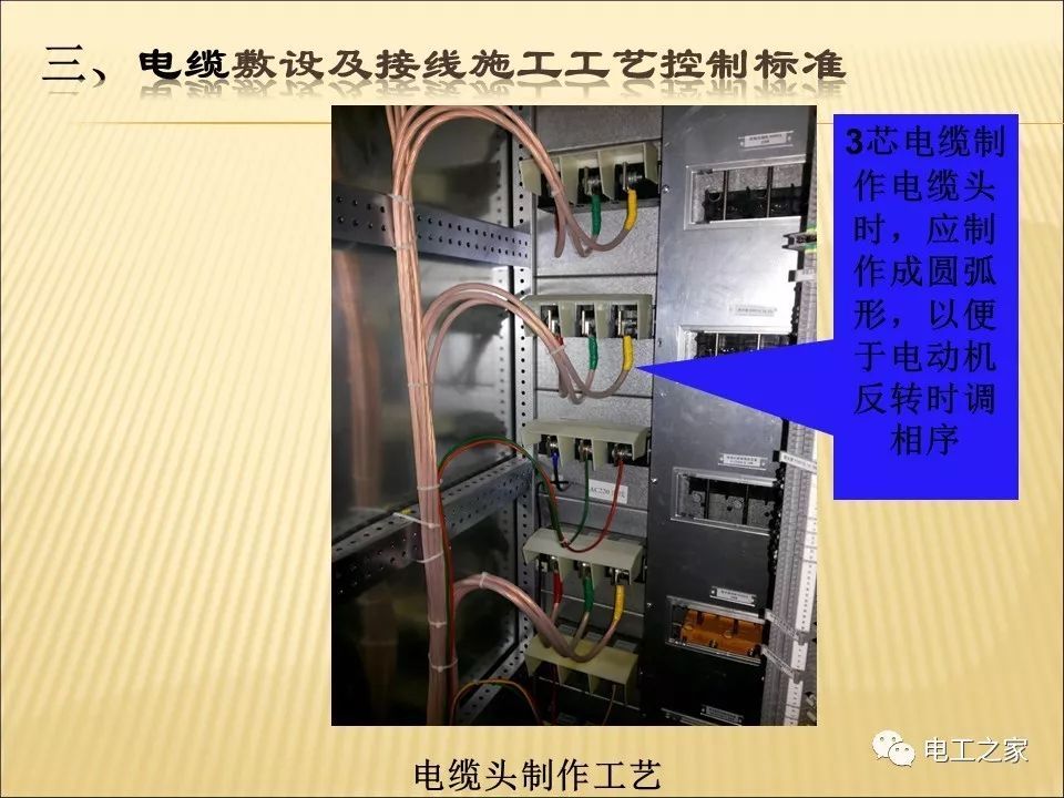 一條完成開關(guān)柜安裝，電纜橋架施工，電纜敷設(shè)及布線施工，照明配電箱施工